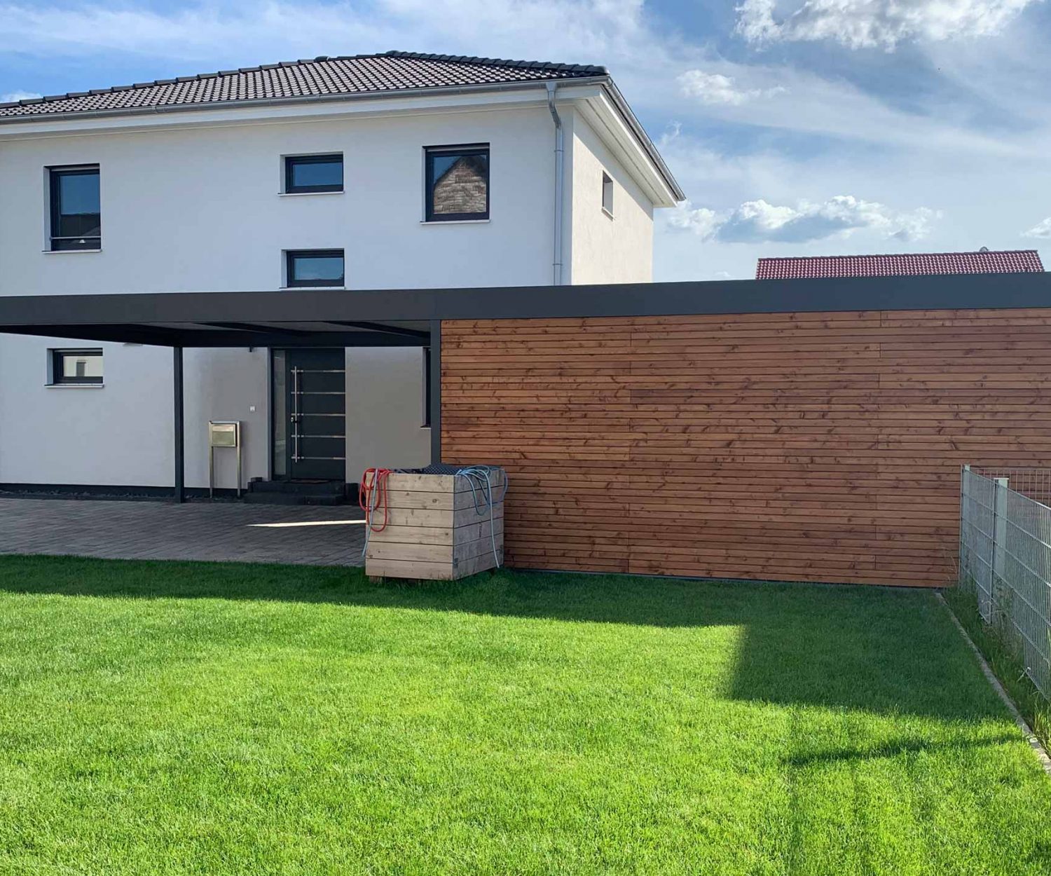 Carport 12 x 6 m Stahlkonstruktion