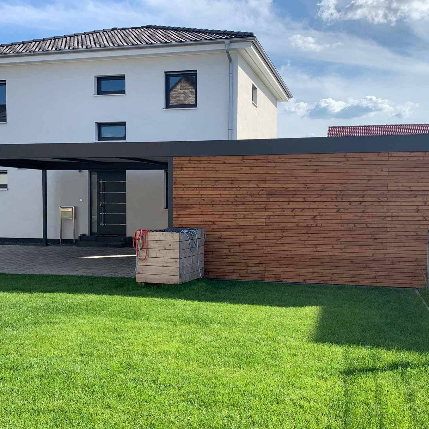 Carport 12 x 6 m Stahlkonstruktion