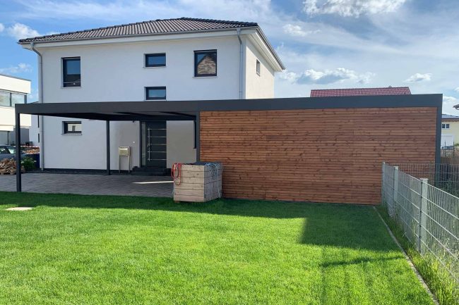 Carport 12 x 6 m Stahlkonstruktion