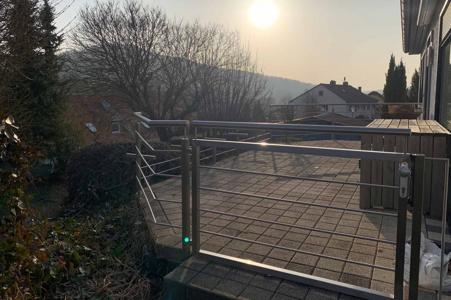 Terrassengeländer Edelstahl 1